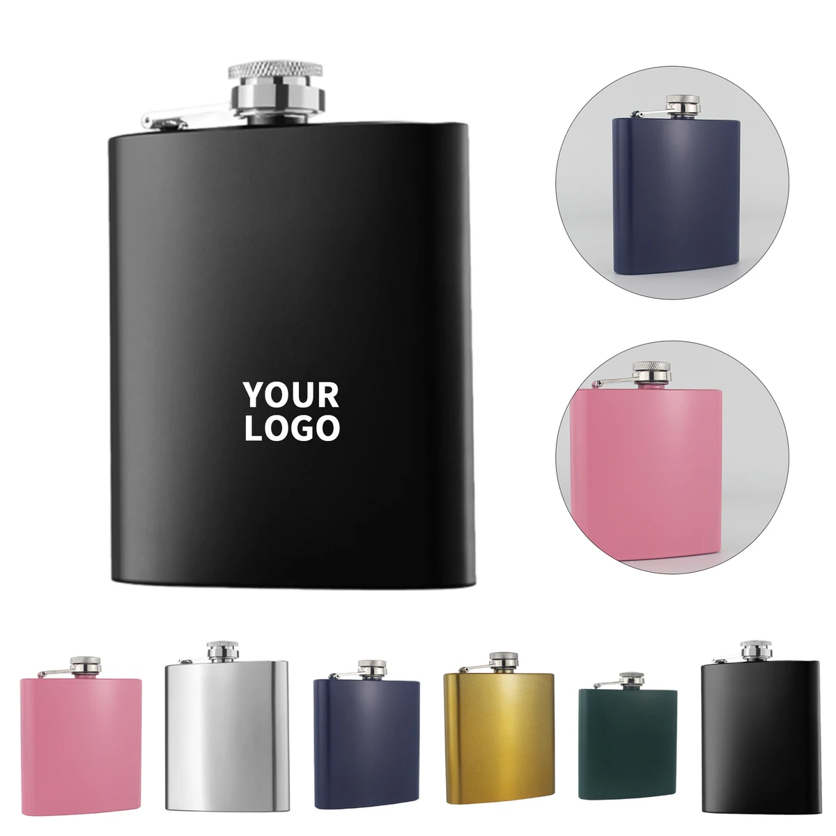 Stainless Steel Hip Flask 6 Ounce Pocket Size 1