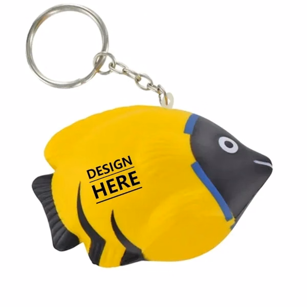 Tropical Fish Stress Ball Key Chains