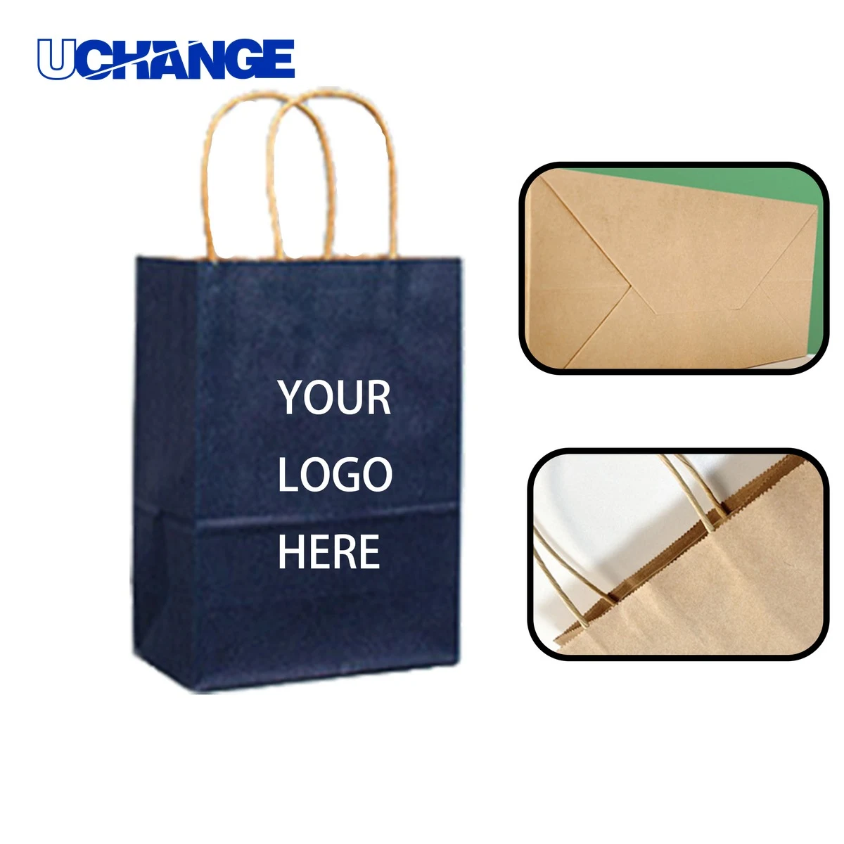 Colorful Kraft Paper Handle Bags 1