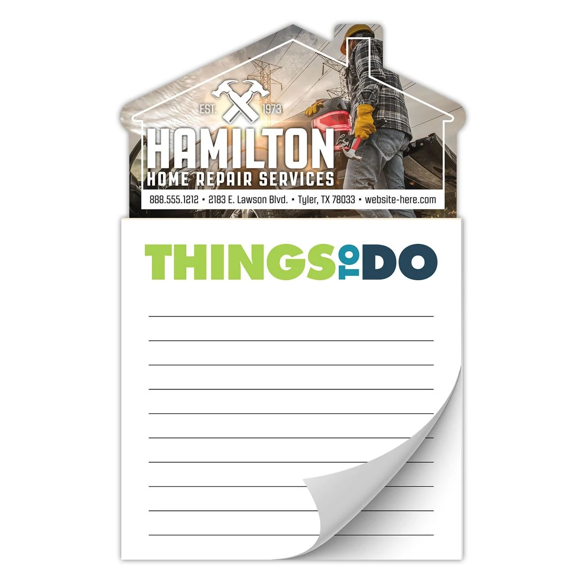 Magna-Note House Magnet - Stock Things To Do Sticky Notes 1