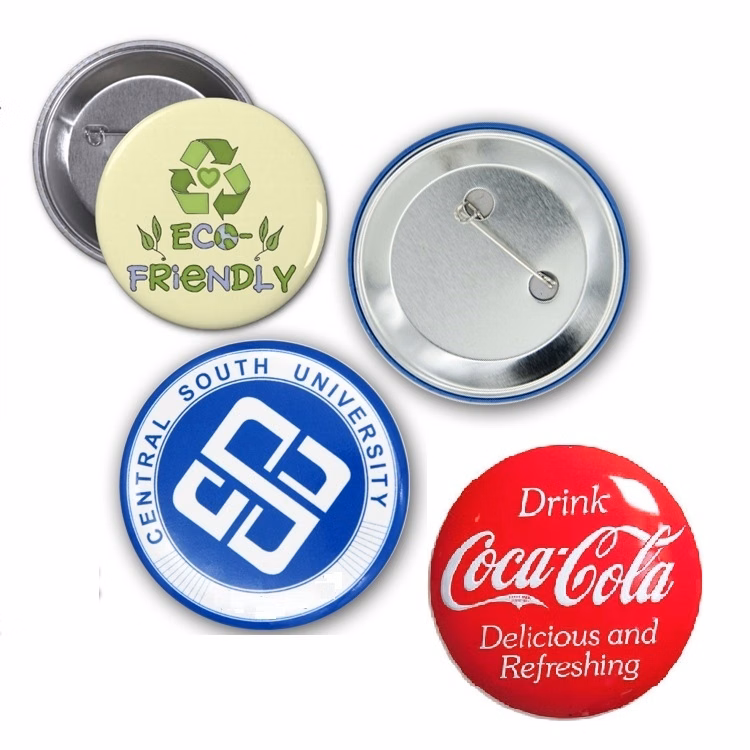 2 1/4" Diam Tinplate Pin-back Commemorative Medal Button