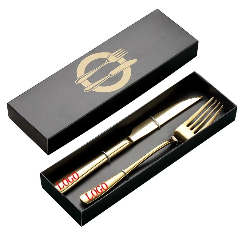 Stainless Steel Spoon Fork Set with Gift Box 1