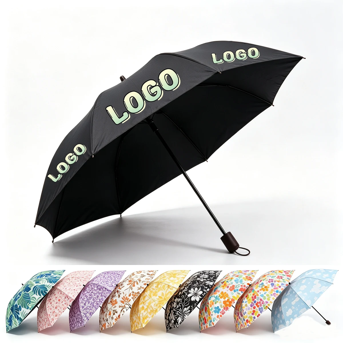 Full Print Auto Open Folding Umbrella 1