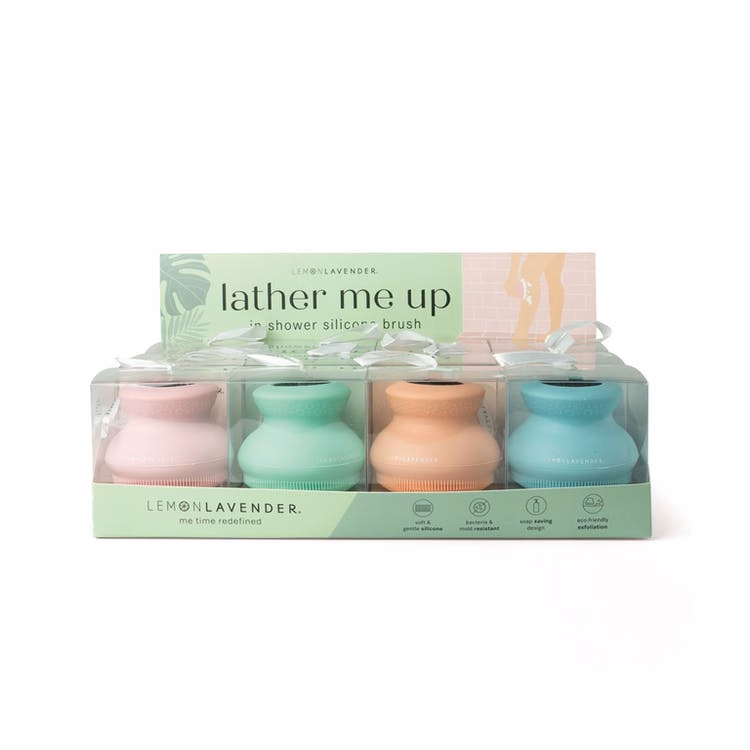 Shower Silicone Body Scrubbers - 4 Colors