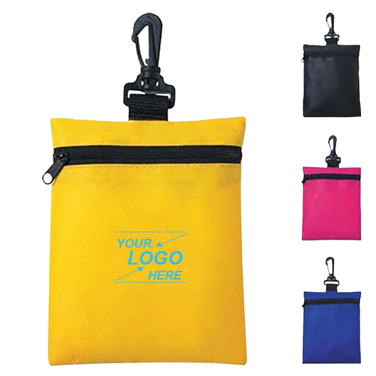 Small Fabric Pouch with Hook 1