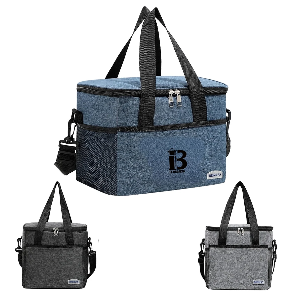 Oxford Double Zipper Cooler Bag 1