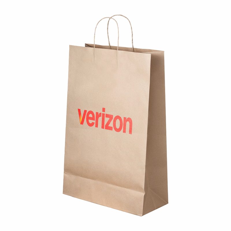 150g Kraft Paper bag with full color imprint on all sides (10*13*5")