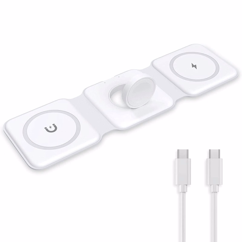 15W Fast 3 In 1Foldable Magnetic Charger Station