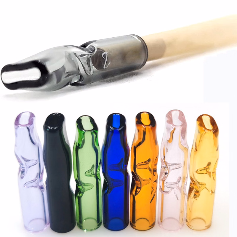 Reusable Glass Filter Tip for Slim Cigarette