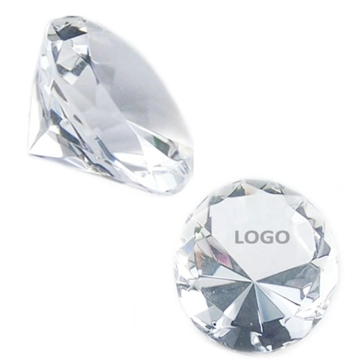Diamond Shaped Crystal Paperweight
1