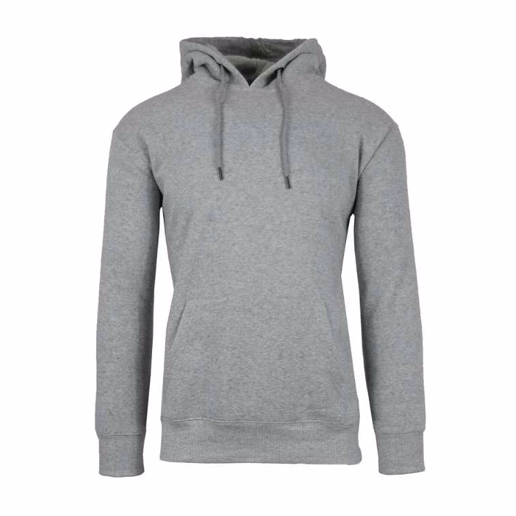 Unisex Heavyweight Fleece Pullovers - Heather Gray M-2X Hood