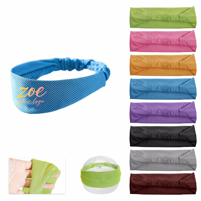 Full Color Cooling Sports Headbands for Men Women MOQ100