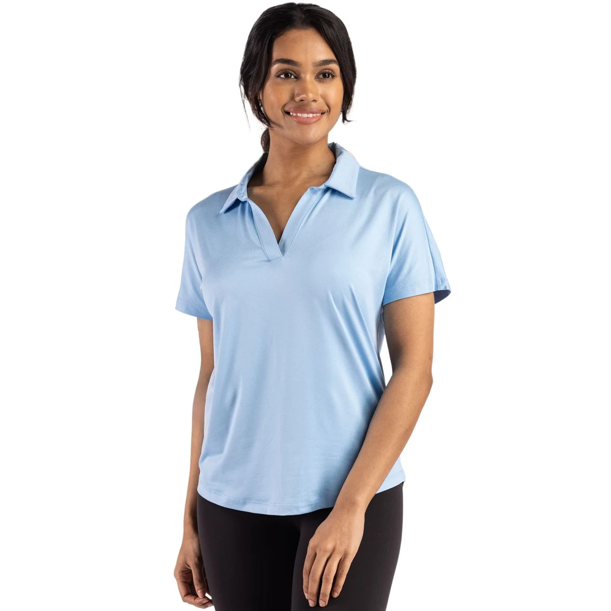 Cutter & Buck Coastline Recycled Double Peached Womens Dolman Polo 1