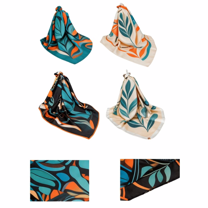 MOQ 20 Square Silk Scarf