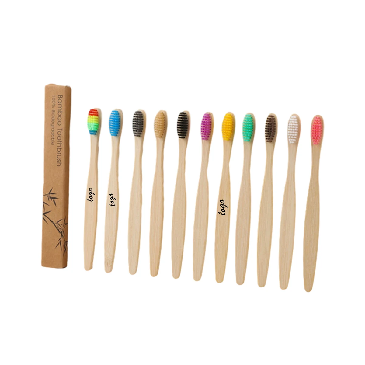 Disposable Hotel Soft Bamboo Toothbrush 1