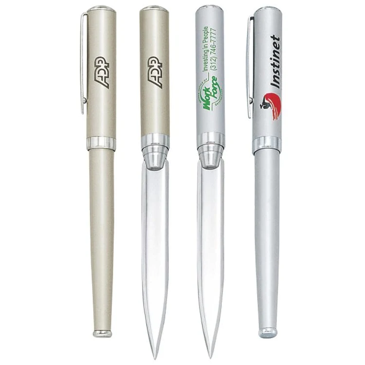 Runt III Cap-Off Brass Rollerball Pen & Letter Opener 1