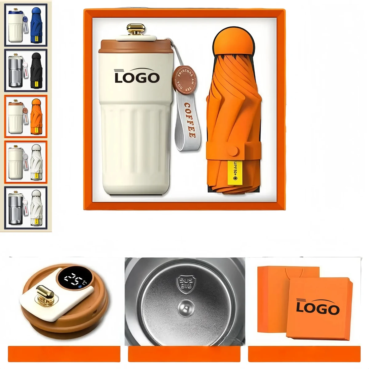 Corporate Gift Set Stainless Steel Mug And Umbrella 1