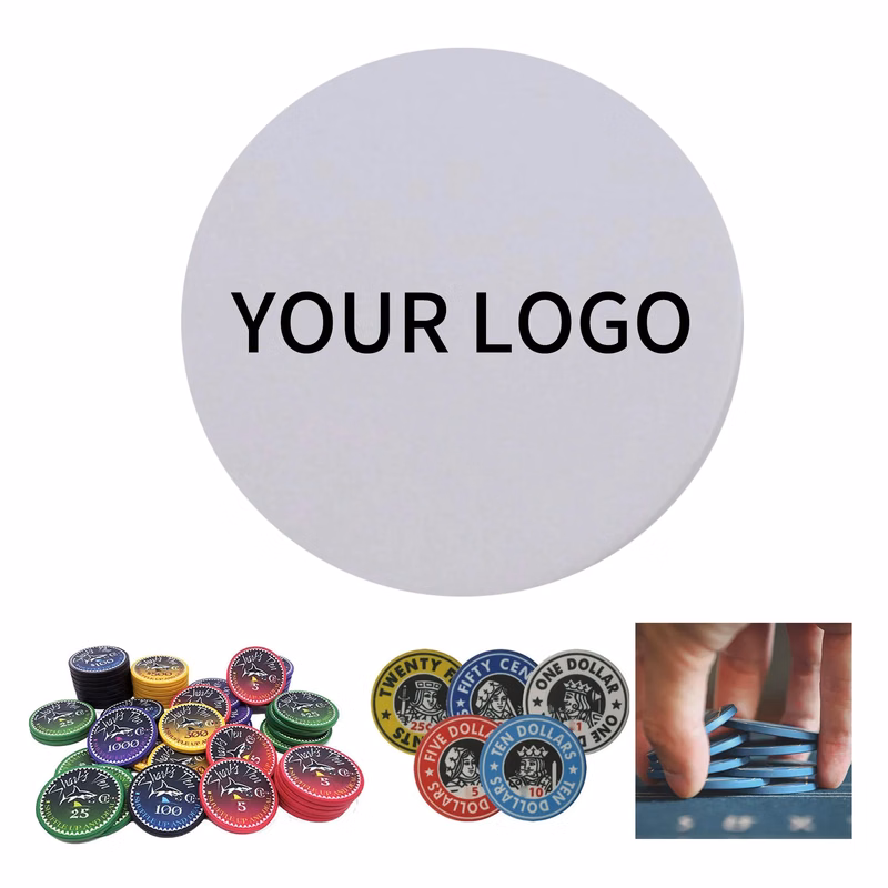 Printed Ceramic Poker Chip 1.7 Inch