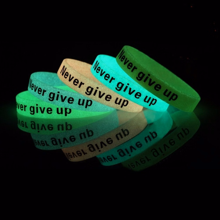 SM00055 Glow In The Dark Silicone Bracelets / wristbands