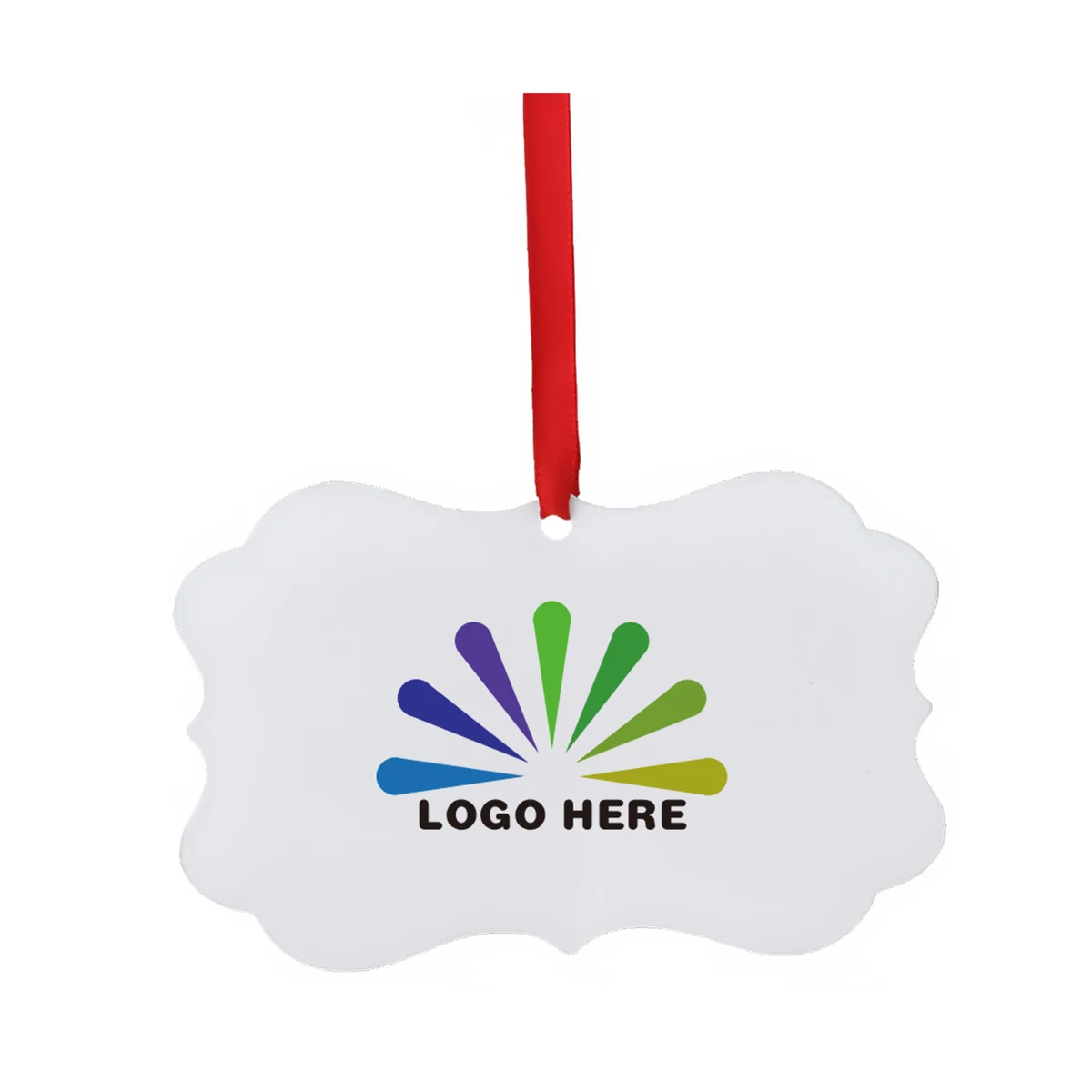 MOQ50 Aluminum Christmas Tree Hanging Ornament Custom 1