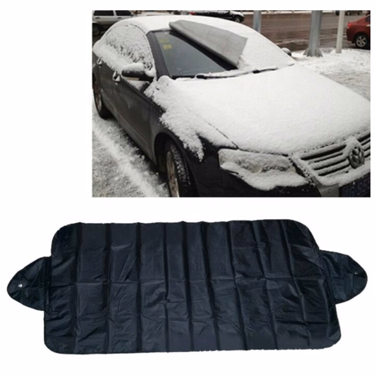 210T Frost Guard Windshield Cover Ice Protector & Sunshade(2 in 1)