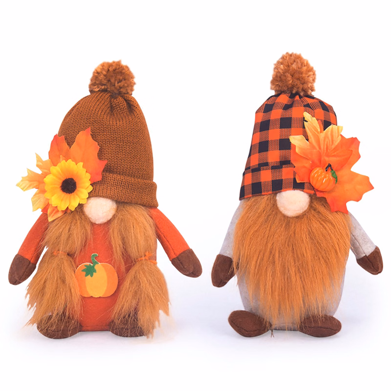 Thanksgiving Pumpkin Maple Leaf Harvest Festival Doll