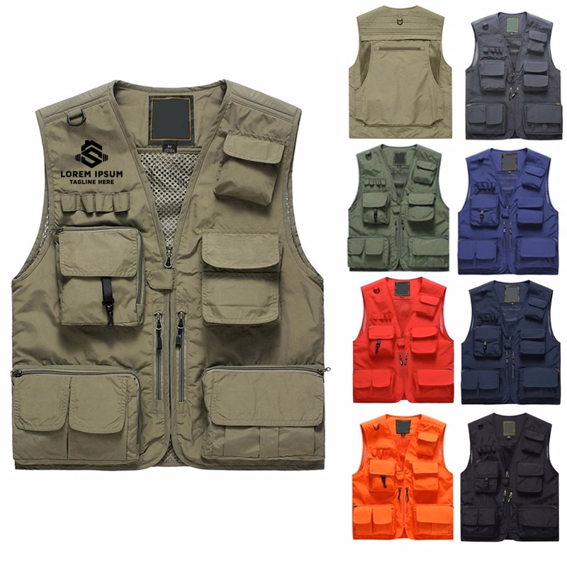 Casual Outdoor Work Safari Fishing Phote Vest