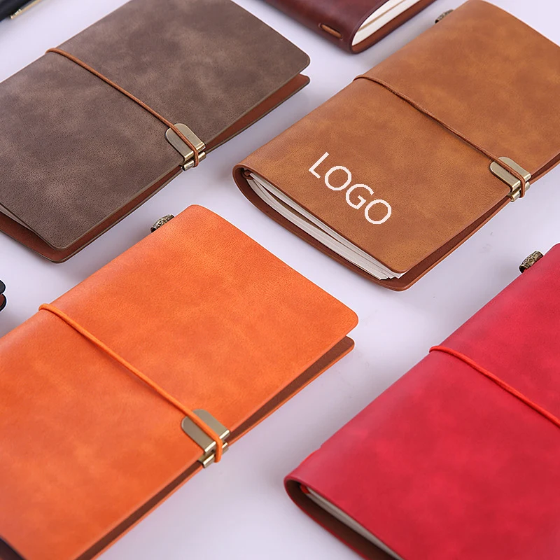 A6 Refillable Leather Diary Journal w/Pocket 1