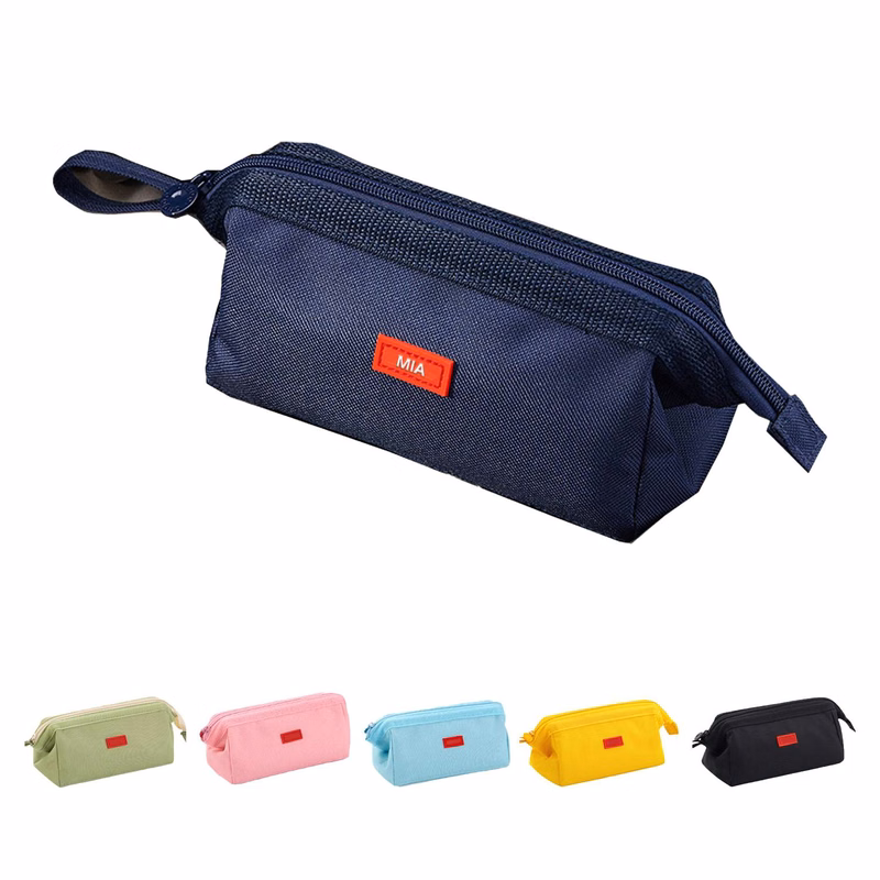 Portable Zipper Pencil Case Pouch Bag