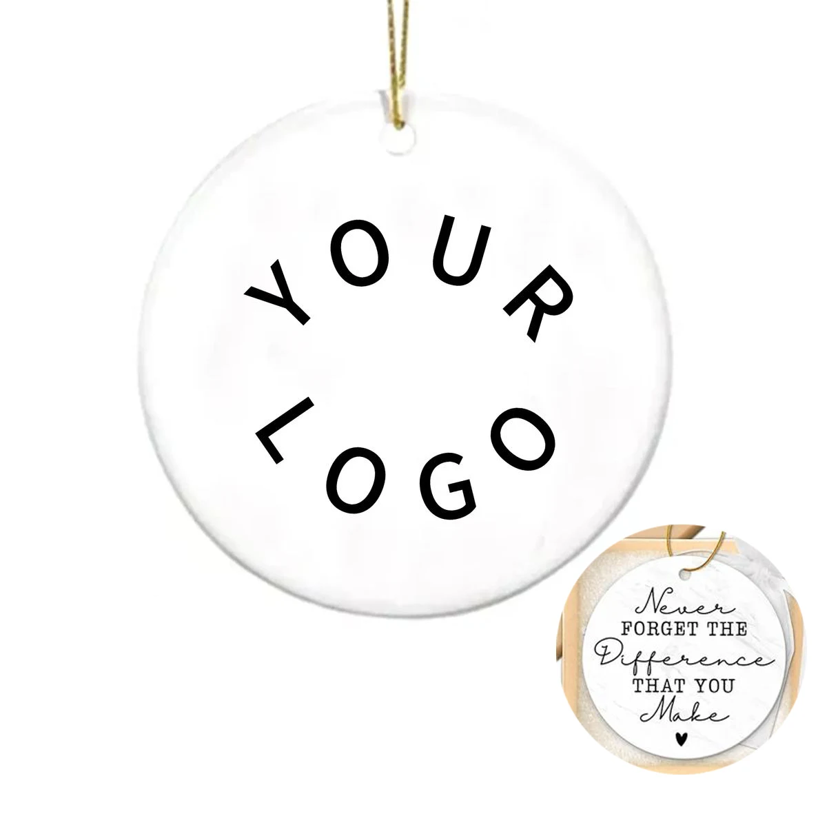 DIY Acrylic Christmas Ornament with Custom Branding 1