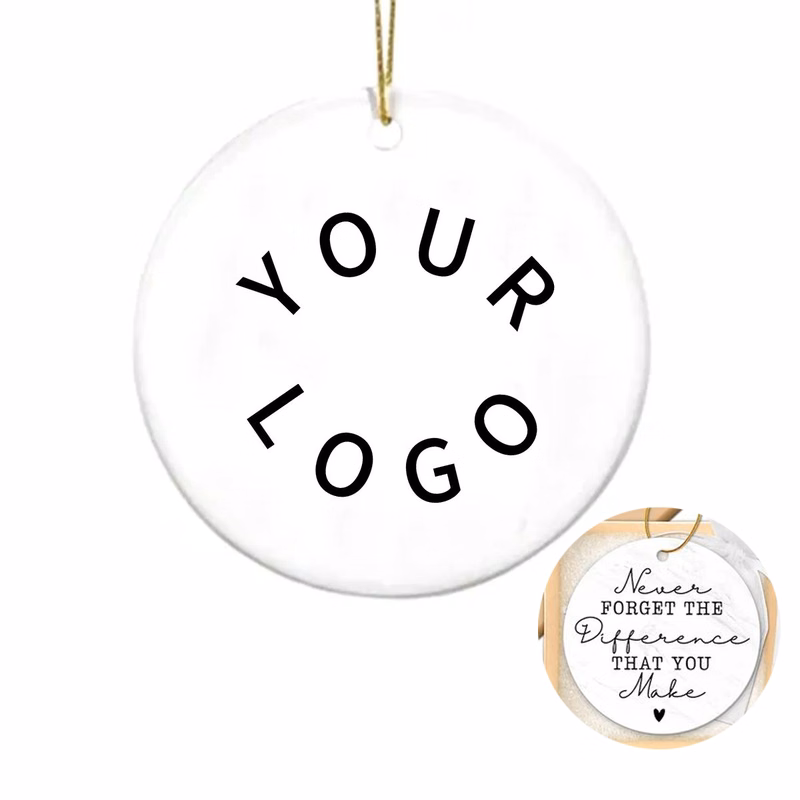 DIY Acrylic Christmas Ornament with Custom Branding