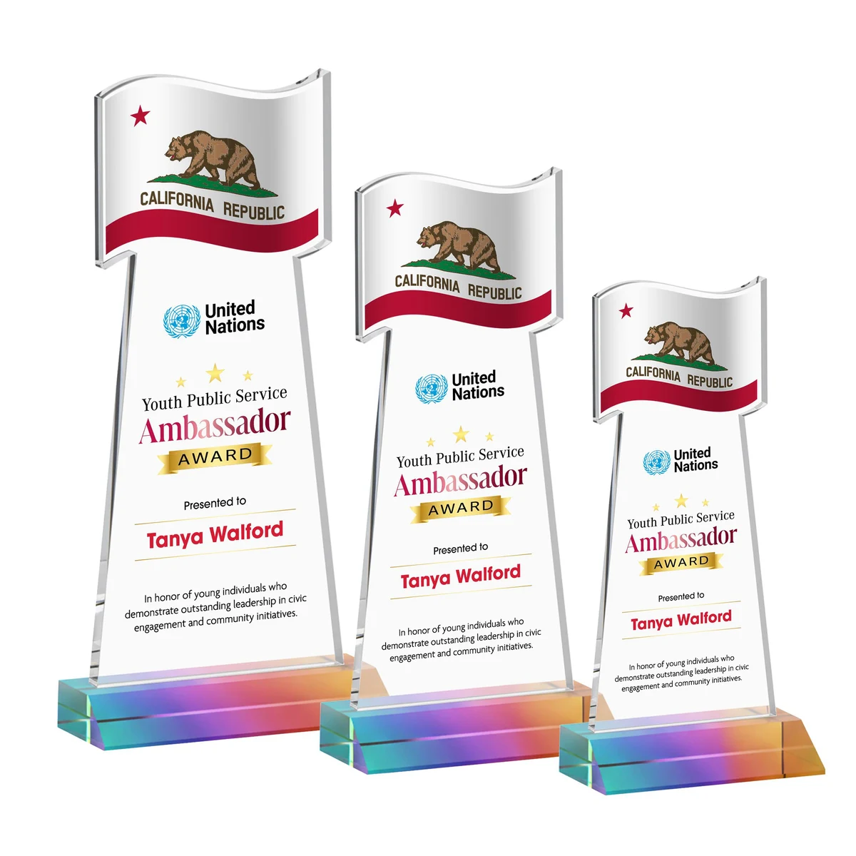 Flag VividPrint™ Award - Prismatic 1