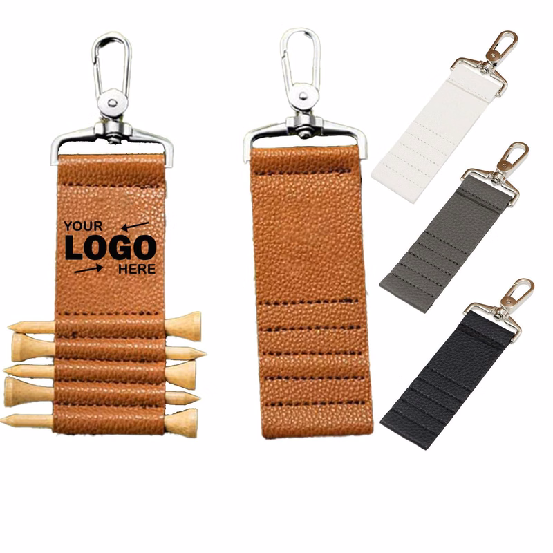 MOQ 50 PU Leather Golf Tee Organizer