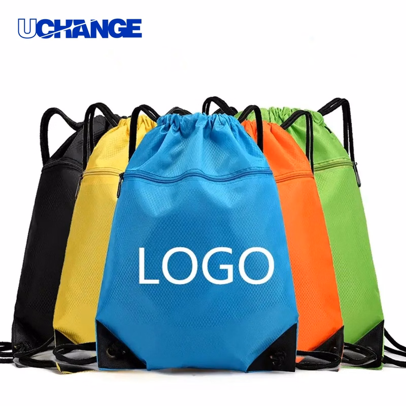 Backpack Waterproof Oxford Fabric Custom Drawstring Bags for Promotions and Outdoor Use