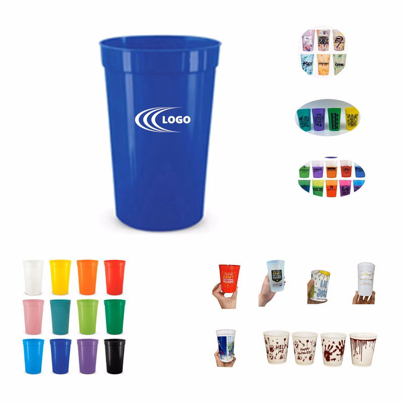 Personal 16oz Stadium Reusable Plastic Party Cup