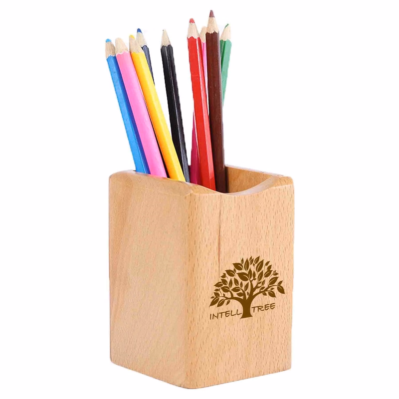 Wooden Pen Holder For Desk Pencil Organizers