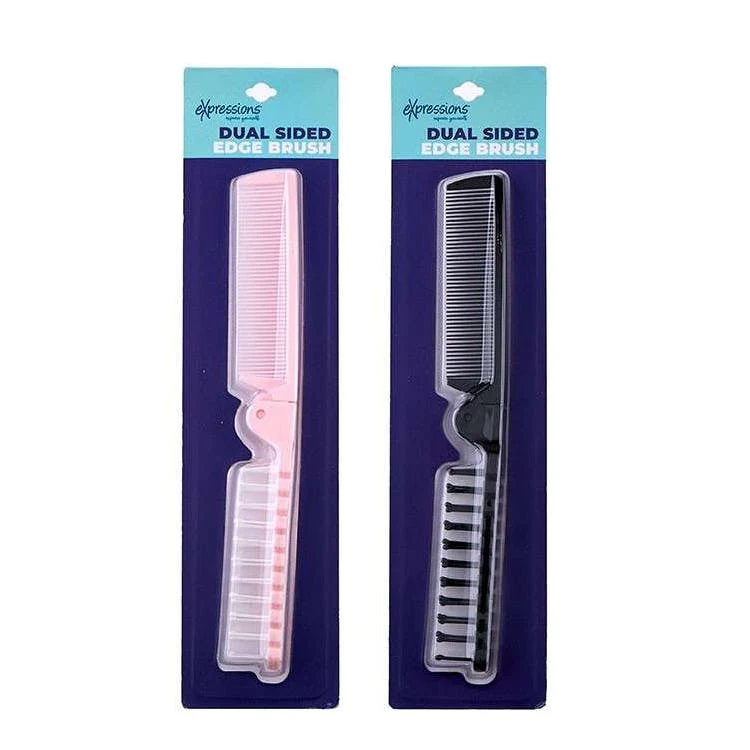 Duel Sided Folding Comb and Brush 1