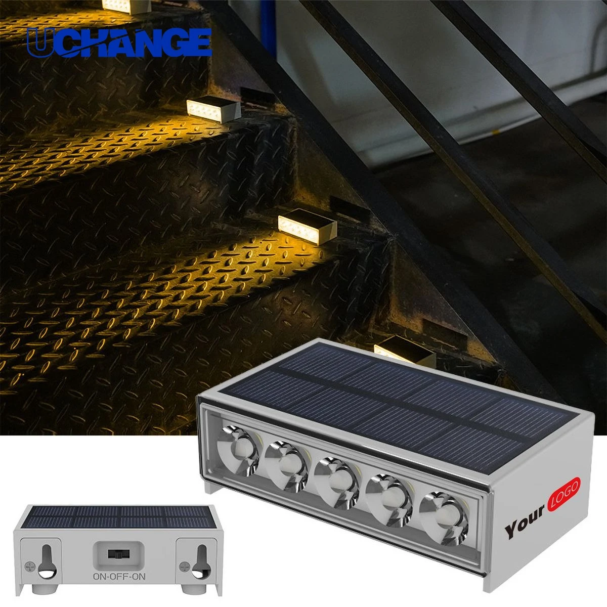 Solar Outdoor Stair Step Light 1
