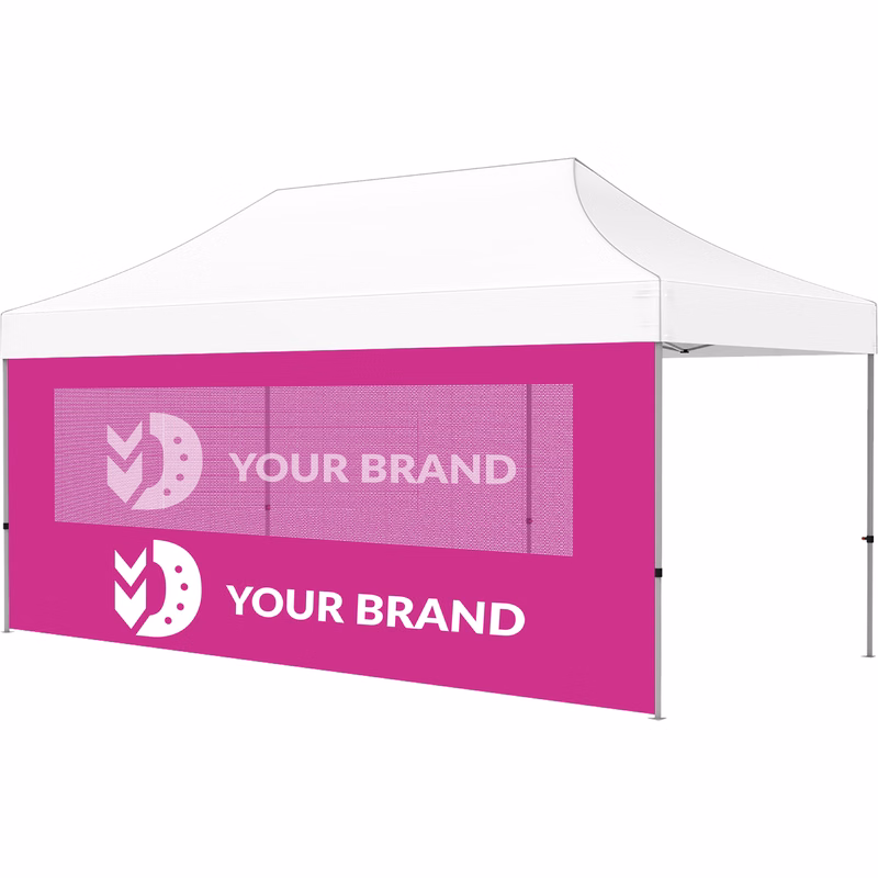 20ft Full Tent Wall Only - 1 Side Imprint w/Single Polyester Window