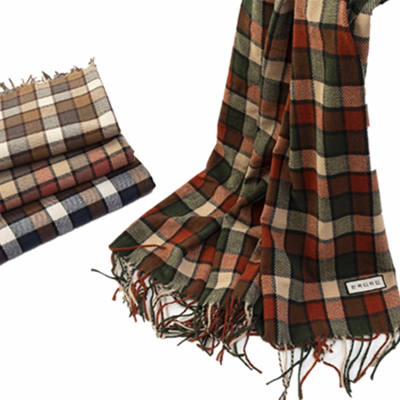 Tassel Imitation Cashmere Scarf Warm Keeping Shawl