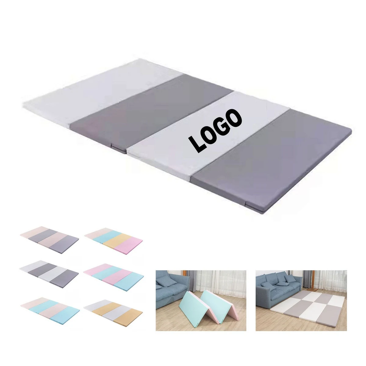 Foldable 4CM Thick Baby Crawling Mat, promotional toy with logo imprint 1