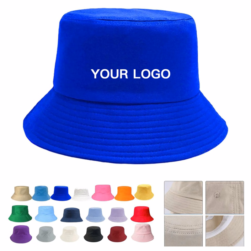 Soft Cotton Bucket Hat for Beach and Hiking