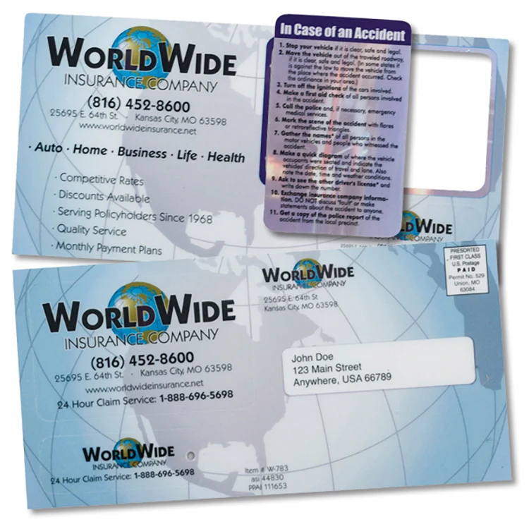 Mail Card with One Key Tag and One Membership Card 1