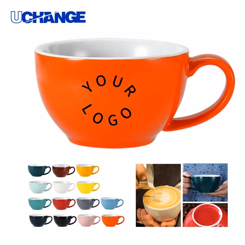 Ceramic Coffee Cup Saucer Set 4.1 Inch