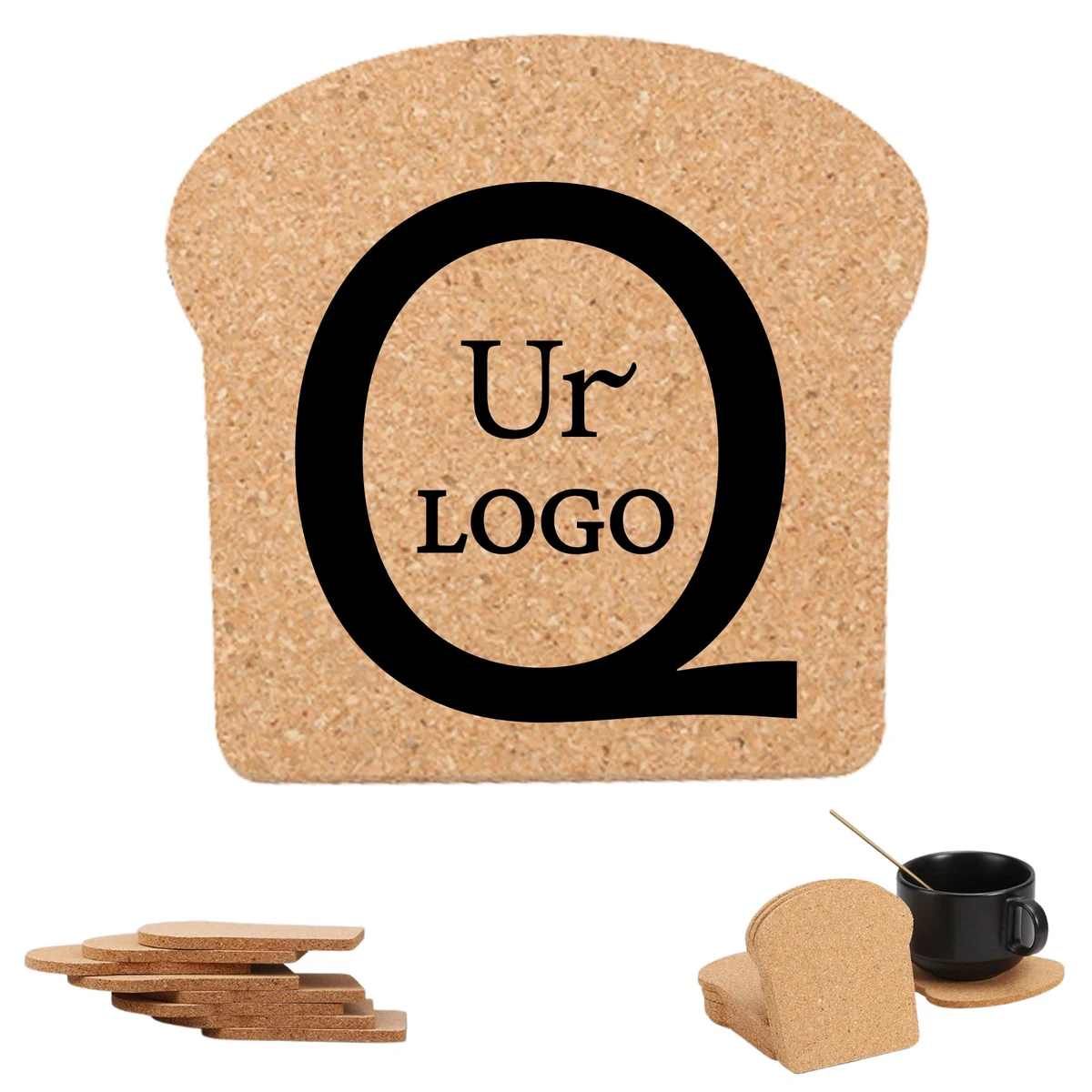 Eco-Friendly Bread-Shaped Cork Coasters 1