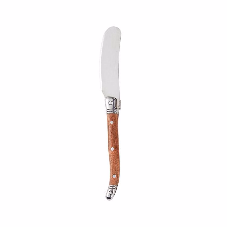 Stainless Steel Butter Knife W/ Wooden Handle