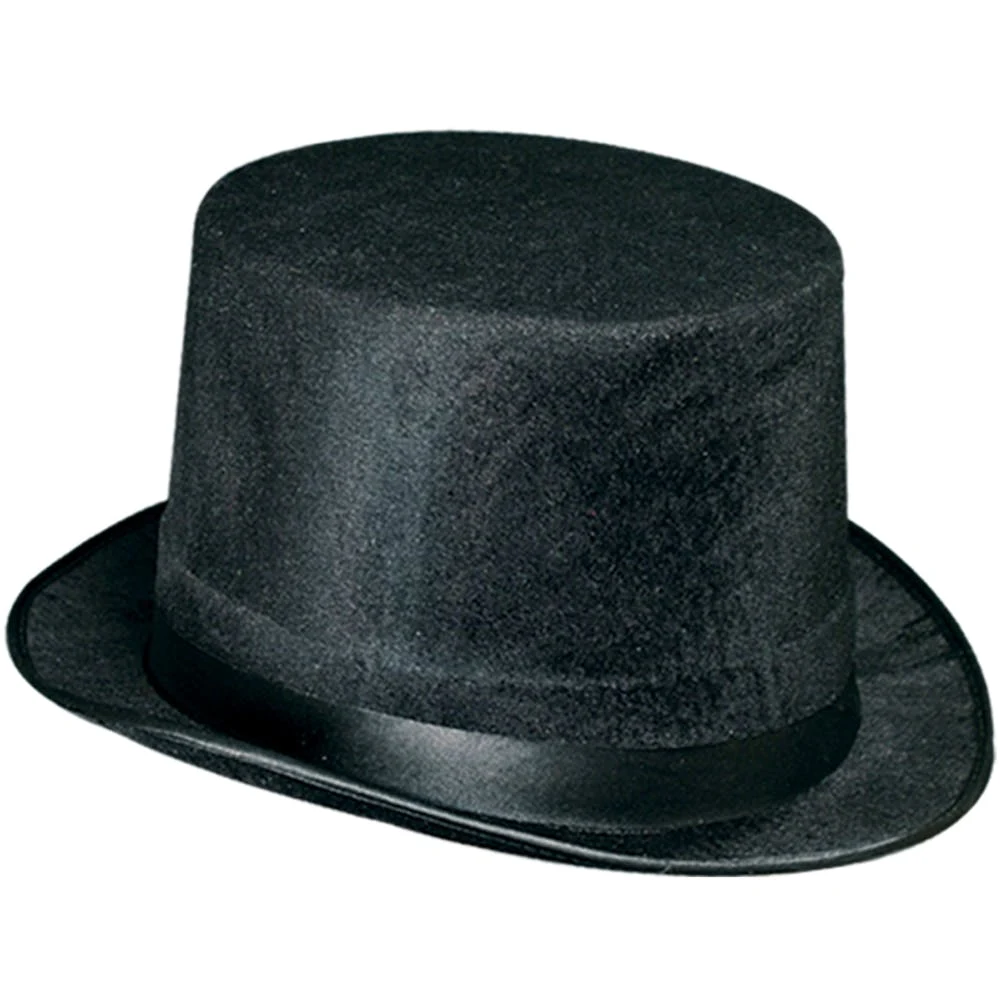 Vel-Felt Top Hats - Black 1