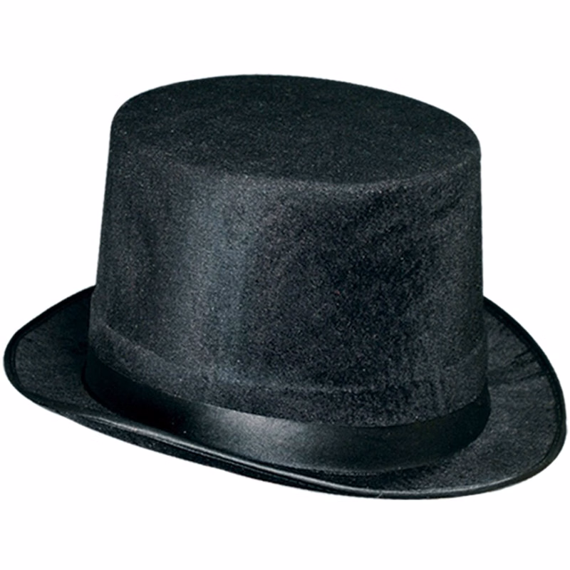 Vel-Felt Top Hats - Black