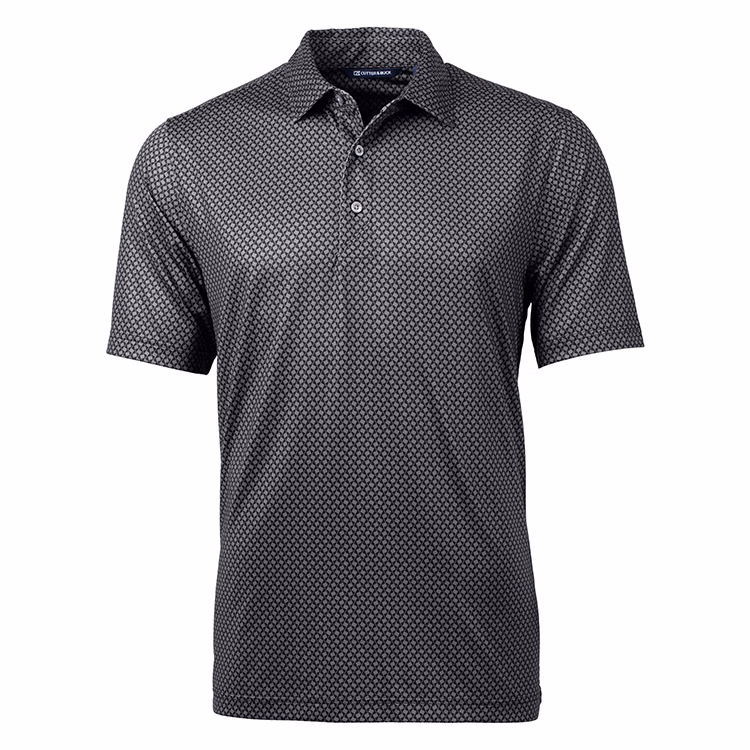Cutter and Buck Pike Banner Print Stretch Polo