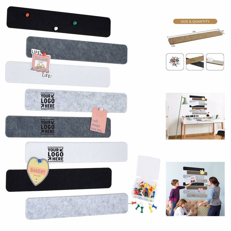 13 x 1.97 x 0.47 inches Self-Adhesive Bulletin Cork Board Bar Strips Pushpins Sticky Notes
